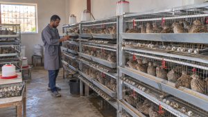 مشروع صغير لتربية السمان داخل وحدات تربية منظمة